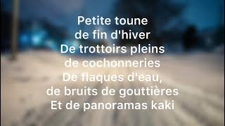 Fin dhiver lyrics quotLes cowboys fringantsquot Les nuits de Repentigny [upl. by Adarbil]