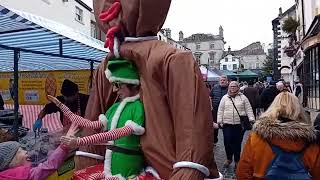 funny guy in a costume at the Ulverston dickensian festival 2023 [upl. by Capp307]