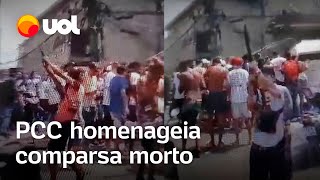 Traficantes do PCC homenageiam comparsa morto com salva de tiros em Santos vídeo mostra ação [upl. by Dat]