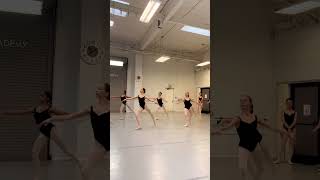 Our Regular Ballet Class Entrechat with progression in combination with pirouettes California [upl. by Nueoras]