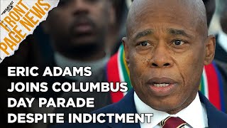 Eric Adams Joins Kathy Hochul In NYC Columbus Day Parade Despite Indictment  More [upl. by Judi418]