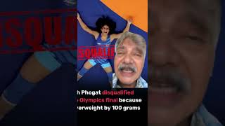 Vinesh Phogat Disqualified 🤬youtubeshorts viralvideo [upl. by Elocel]