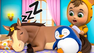 Baby Animals Sleep On the bed Song  Old Macdonald Had a Farm  Nursery Rhymes amp Kids Songs [upl. by Edla612]