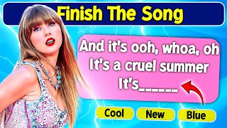 Finish The Song Challenge  😍 50 Famous Taylor Swift Songs [upl. by Opiak]