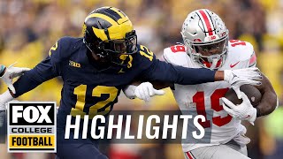 No 2 Ohio State Buckeyes vs No 3 Michigan Wolverines Highlights  CFB on FOX [upl. by Fritts]