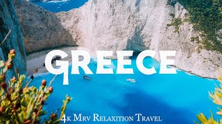 Greece 4K  The Scenery’s Great The Roads Never End With Calming Music [upl. by Langham143]