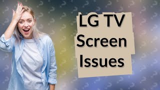 Why does my LG TV screen flicker then go black [upl. by Theodore851]