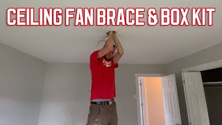 Hubbell Raco Ceiling Fan Brace and Box Kit  Tool Review [upl. by Reinhold331]