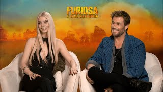 CHRIS HEMSWORTH and ANYA TAYLOR JOY talk Furiosa [upl. by Boar817]