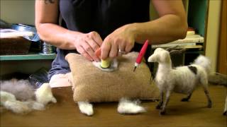 Needle Felting Tutorial  Sarafina Fiber Art Goat Series 7 Face [upl. by Rosenblatt]