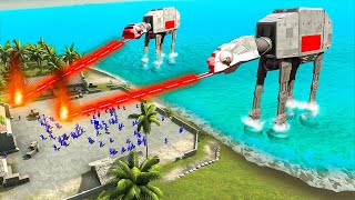 NEW DDay ATAT Siege vs Impossible Beach Defense  Ravenfield [upl. by Idnahk664]