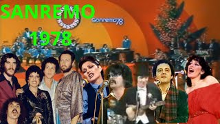 SANREMO 1978 TUTTE LE CANZONI RINO GAETANO  ANNA OXA MATIA BAZAR [upl. by Janos]