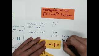 M6 Exponentialfunktionen HalbwertsVerdoppelungszeit rechnerische Umsetzung Video 2 [upl. by Elrem]