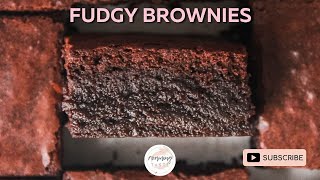 How to bake Fudgy Brownies  One bowl  Serves 16 [upl. by Yuzik]