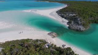 The Waterslide at Shroud Cay Exuma Bahamas [upl. by Mathre414]