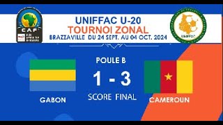 GABON vs CAMEROUNE UNIFFAC TOURNOI ZONAL U20 [upl. by Viole]