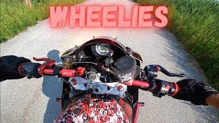 Wheelie Practice on my 636 Stunt Bike [upl. by Oicnoel966]