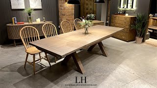 Finn Twin End Pull Out Extending Dining Table 180280100  Vintage Ash CMD68 [upl. by Adnilec]