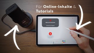 Bildschirmaufnahme mit Audio am iPad – Online Inhalte und Tutorials mit Screenrecording [upl. by Atirehc]