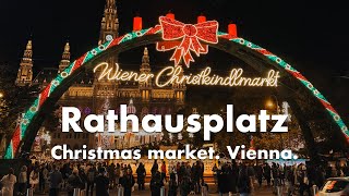 Vienna vlog  Christmas Market at Rathausplatz [upl. by Oicul]