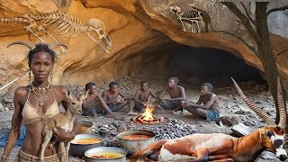 Inside The Incredible World Of The Hadzabe Tribe  Hunting Cooking amp Surviving [upl. by Eidroj969]