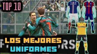 Top 10😻 LOS MEJORES UNIFORMES DEL EFOOTBALL MOBILE 2024 [upl. by Ihana]