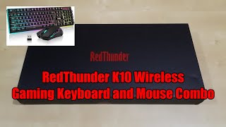 RedThunder K10 Wireless Gaming Keyboard and Mouse Combo [upl. by Amahs]