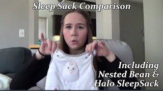 Sleep Sack Comparison including Nested Bean and Halo [upl. by Norreht775]