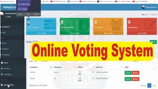 Advanced Online Voting Management System in PHP and MySQL Download Free Source Code [upl. by Adiarf]