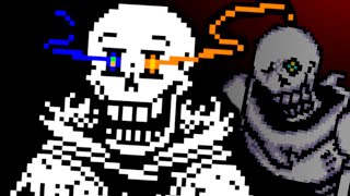 EPIC Dustbelief Papyrus Fight  UNDERTALE Fangame [upl. by Kliber]