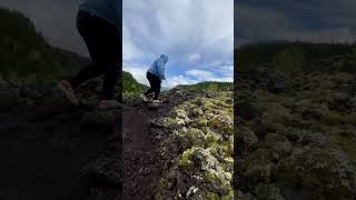 Hiking on thousandyearold lava rock bed 🌋 [upl. by Ayita]