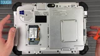 Panasonic Toughpad FZG1 How to change mSATA SSD drive [upl. by Eelir]