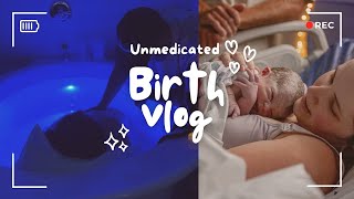 POSITIVE UNMEDICATED HOSPITAL BIRTH Baby Number 2  Surprise Gender [upl. by Ferwerda]