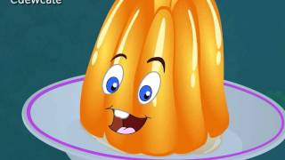 Jelly On A Plate Wibble Wobble Nursery Rhyme [upl. by Orman]