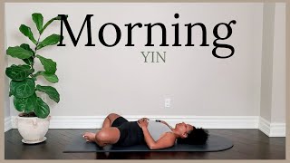 Simple Morning Yin Yoga Sequence [upl. by Ierna]