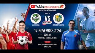 ♦️LIVE  CASTELVERDE vs GRIFONE GIALLOVERDE  Giovanissimi Reg GirE  wwwFCVIit [upl. by Irrabaj]