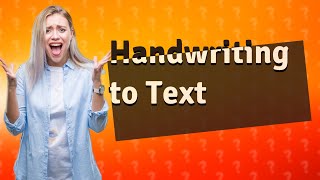 Can reMarkable convert handwriting to text [upl. by Eibbed]