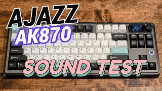 Ajazz AK870 TKL Maillard Linear Sound Test [upl. by Snapp]