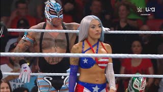 12 Liv Morgan amp Dominik Mysterio vs Zelina Vega amp Rey Mysterio Raw July 8 2024 [upl. by Eeltrebor]