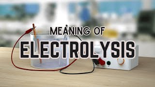 What is the meaning of Electrolysis [upl. by Aneahs956]