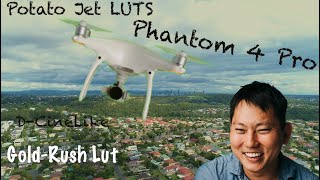 DJI Phantom 4 Pro Drone  CineMatic Footage With Potato Jet LUTS Colour grades Shot in DCinelike [upl. by Alrak452]