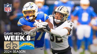 New Orleans Saints vs Los Angeles Chargers  2024 Week 8 Game Highlights [upl. by Sirroned]