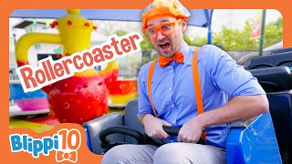 Blippis Top Ten Amusement Parks  BEST OF BLIPPI TOYS  Educational Videos for Kids [upl. by Sulohcin]