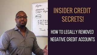 Insider Credit Secrets quotHow to Legally Remove Negative Credit Accountsquot [upl. by Amery]