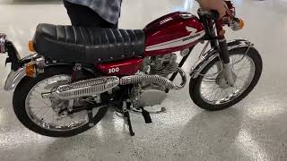 1971 Honda CL100 cold start [upl. by Abisha]