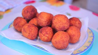 ARANCINI RICETTA RISO FRITTO USANDO RISO AVANZATO [upl. by Drofxer50]