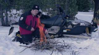 How to light a fire with your snowmobile [upl. by Chamberlin253]