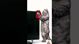 Funny cats that imitate human behaviors catcomedy shorts cute kitten funny catlover catvideo [upl. by Gorrian375]