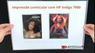 Impressão Lenticular em HP Indigo 7900 [upl. by Anawait]