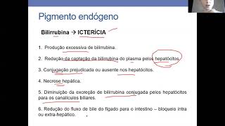 Patologia  pigmentos endógenos Parte 2 [upl. by Nagle]